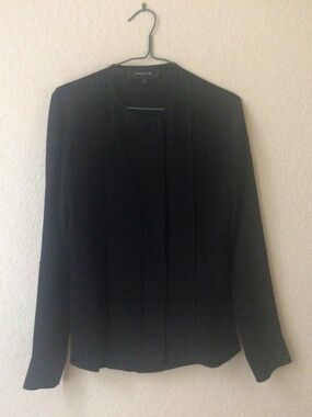 Derek Lam black silk top size 2